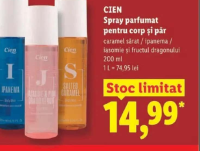 Cien Spray parfumat pentru corp și păr 200ml