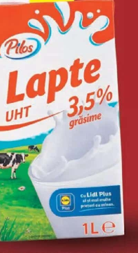 Pilos Lapte UHT 3.5% grăsime 1 L