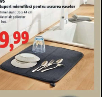 W5 Suport microfibră pentru uscarea vaselor 36 x 44 cm