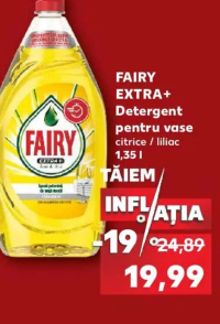 Fairy Extra+ Detergent pentru vase citrice / liliac 1.35 l