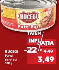 Bucegi Pate porc / pui 120 g