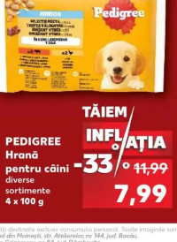 Pedigree Hrană pentru câini diverse sortimente 4 x 100 g