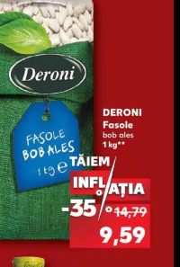 DERONI Fasole bob ales 1 kg