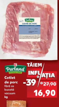 Purland Cotlet de porc fără os kg