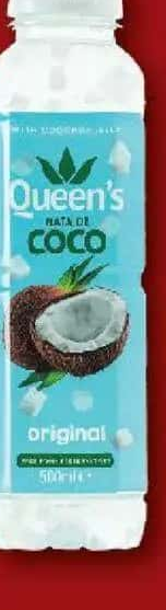 QUEEN NATA DE COCO Băutură răcoritoare necarbogazoasă original / zmeură / mango 0,5 l**