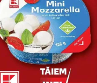 K Classic Mozzarella Mini 45% grăsime 125 g