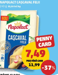 Napolact Cașcaval Felii 140 g