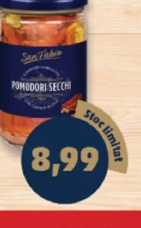 San Fabio Pomodori Secchi Roșii uscate cu capere în ulei 280 g