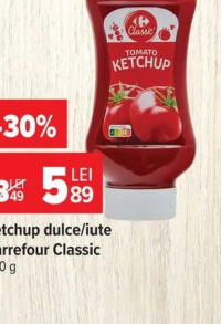 Carrefour Classic Ketchup dulce/iute 560 g