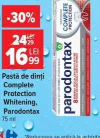Parodontax Pasta de dinți Complete Protection Whitening, 75 ml