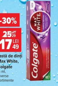 Colgate Pasta de dinți Max White, 75 ml, diverse sortimente