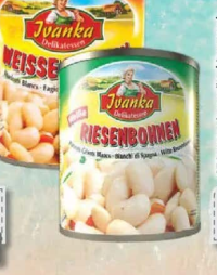 Ivanka conservă de fasole albă/uriașă 800g