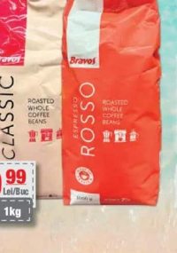 BRAVOS Classic/Espresso Rosso cafea prăjită boabe 1kg