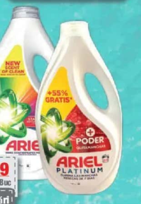 ARIEL Color/Platinum Extra Power detergent rufe lichid 2.25L, 50 spalari