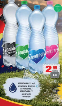 Szentkirályi apă minerală, diverse sortimente 1.5L