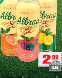 ALBRAU Breeze bere fără alcool diverse sortimente 0.5l