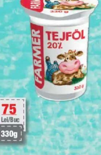 FARMER smântână 20% 330g