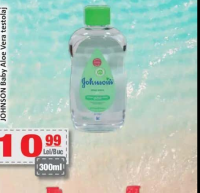 JOHNSON Baby Aloe Vera ulei de corp 300ml