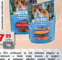 RENO hrană uscată pentru pisici 1kg
