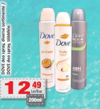 DOVE deo spray diverse sortimente 200ml