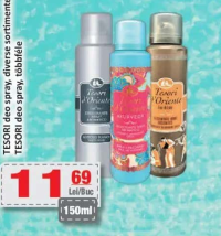 TESORI deo spray diverse sortimente 150ml