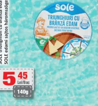 SOLE triunghiuri cu brânză edam 140g