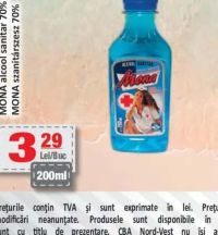MONA alcool sanitar 70% 200ml
