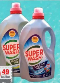 SUPER WASH Mountain Fresh/Ocean Fresh detergent lichid 5L