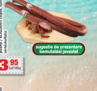 BOGDÁNYI cârnați de porc afumați, picanți 100g