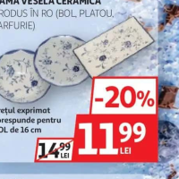 Gama veselă ceramică produs în RO (Bol de 16 cm)