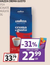 LAVAZZA CREMA GUSTO CAFEA MĂCINATĂ ȘI PRĂJITĂ 250G