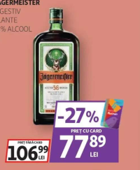 JAGERMEISTER DIGESTIV PLANTE 35% ALCOOL 1L