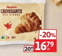 Auchan Croasante cu unt 6 buc 360g