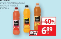 Cappy Pulpy Băutură Necarbogazoasă Grapefruit, Piersică Portocală 1.5L