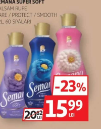 Semana Super Soft Balsam Rufe Care / Protect / Smooth 1.2L, 60 Spălări