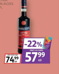 RAMAZZOTTI AMARO LICHIOR 30% ALCOOL 0.7L