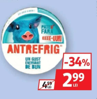 ANTREFRIG PATE DE FICAT DE PORC FĂRĂ E-URI 100G