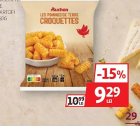 AUCHAN Crochete de cartofi 750g