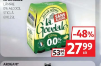 LA GOUDALE LĂMÂIE 0% ALCOOL STICLĂ 6X0.25L