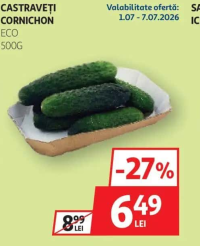 Castraveți Cornichon Eco 500g