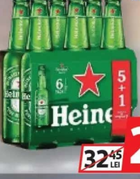 Heineken Bere Blondă Sticlă 5+1 x 0.33L