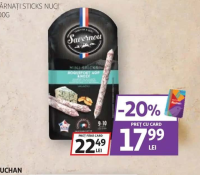 SAVERNOU Cârnați sticks Roquefort & Nuci 100g