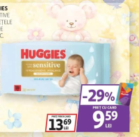 Huggies Sensitive Șervețele Umede 48 buc