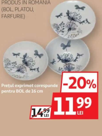 GAMA VESELĂ CERAMICĂ BOL 16CM