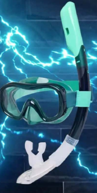 Decathlon Kit de Snorkeling Mască Anti-Aburire Confort Tub Drytop 100