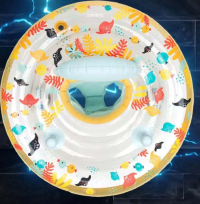 Tribord COLAC SCAUN DE PISCINĂ CU MÂNERE ALLFISH GALBEN COPII 7-15KG