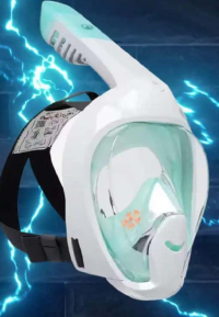 MASCĂ EASYBREATH SNORKELING FĂRĂ HUSĂ VERDE ACVAMARIN XS
