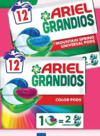 Ariel Grandios Detergent capsule 12 capsx36.3G color/mountain