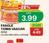 Vascar Fasole Tomis cu afumătură/cu cârnați 300g