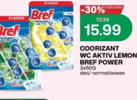 Bref Power Aktiv Lemon Odorizant WC 3x50G